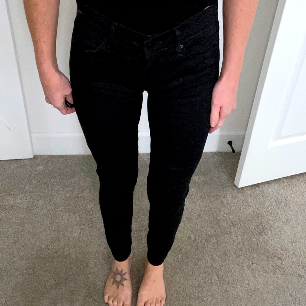 GAP black moto jean legging